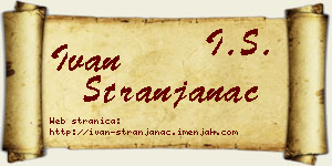 Ivan Stranjanac vizit kartica
